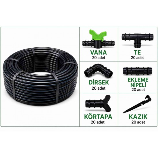 Nehir Grup 400 Metre Kendinden Delikli Damla Sulama Borusu
