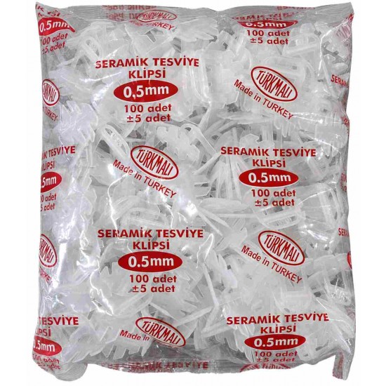 Star Plus 0.5 mm Seramik Tesviye Klipsi 100 Adet