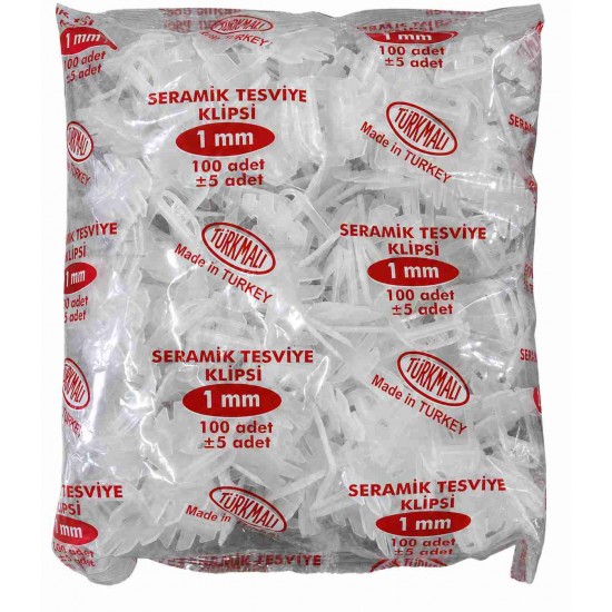 Star Plus 1 mm Seramik Tesviye Klipsi 100 Adet