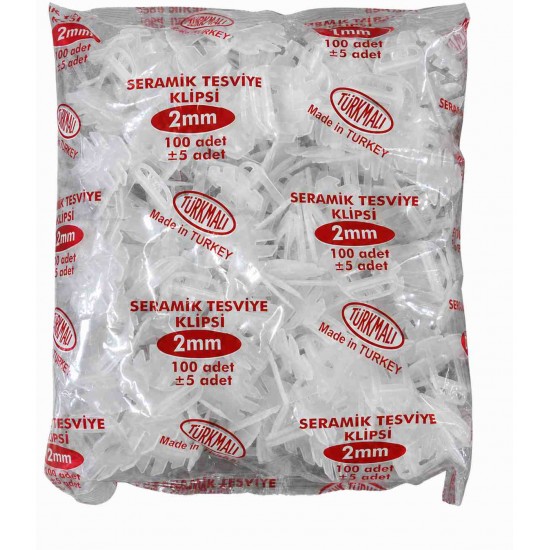 Star Plus 2 mm Seramik Tesviye Klipsi 100 Adet